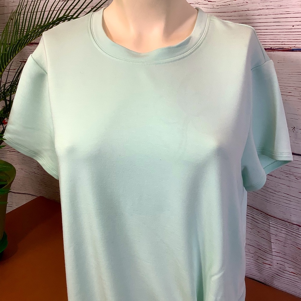 SKECHERS ACTIVE FRONT KNOT TEE TOP - MINT GREEN - Picture 3 of 10